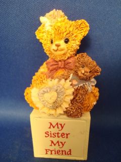 Bainbridge Bears My Sister My Friend Teddy Bear Figurine Beatrice Ben 