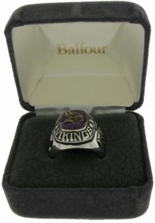 Balfour Ring Football NFL Minnesota Vikings Sz 8 5