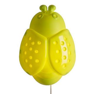 Brand New IKEA SMILA BAGGE Kids Childrens Bug Light Lamp GREEN Nursery 