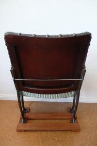 Industrial Antique Theatre Chair Vintage Cinema Seat