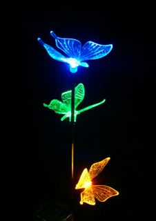 Bar Garden Light Solar Outdoor Lamp Butterfly Light Yard Lamp LED 