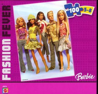 New Barbie Fashion Fever 100 Piece Puzzle