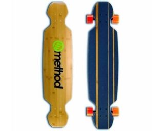 Method Skateboard Boomslang Bamboo Green Longboard