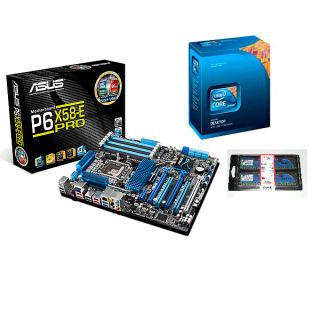 Intel Core i7 Processor i7 960 Asus P6X58 E Pro Motherboard 8GB Combo 