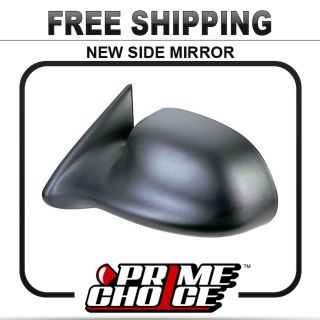 New Manual Black Driver Side View Mirror Left Door Replacement 1997 