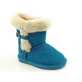 Bearpaw Halle Youth Kids Girls Size 12 Blue Regular Suede Snow Boots 