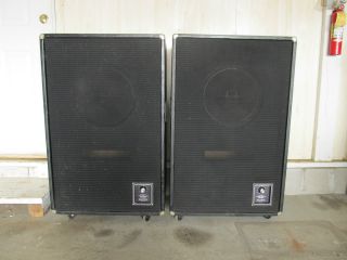 Altec 604 8g Speakers Loudspeakers in Cabinets on Casters
