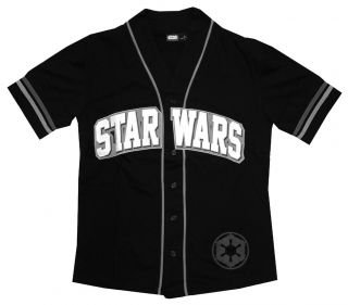 Star Wars Team Darth Vader Movie Button Up Baseball Shirt