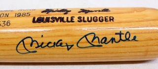 Mickey Mantle Signed Autographed Baseball Bat JSA X42960
