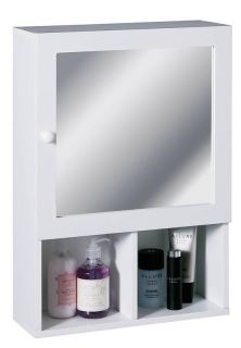 White Wood Shaker England Bathroom Cabinet Wall Shampoo