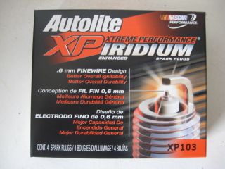 Ford GM Many Autolite XP103 Iridium Spark Plug Set 6 IT22