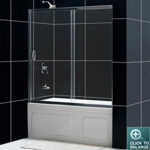   Infinity 1 4 Glass Tub Shower Door Frameless Enclosure