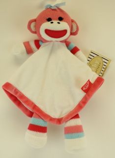 New Rashti & Rashti Baby Starters Plush Sock Monkey Snuggle Lovey 