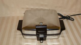    Chrome Toastmaster Waffle Iron Maker Baker Griddle Grill Model 259A