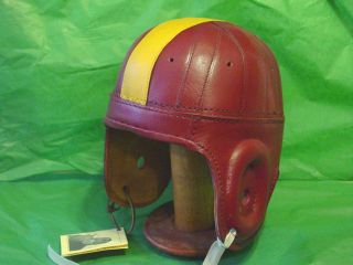 1940 Washington Redskins Leather Football Helmet Sammy Baugh