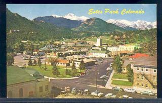 CO, Estes Park, Colorado, City Scene, 50s Cars, Mike Roberts No C8119