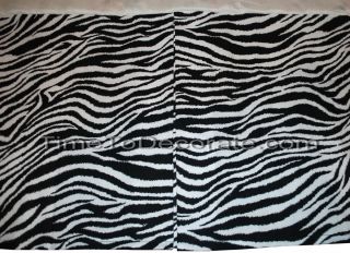 New Black White Zebra Bedskirt Dust Ruffle Daybed Twin Full Queen 
