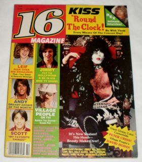 16 Magazine October 1979 KISS Bay City Rollers Rex Smith Cheap Trick w 