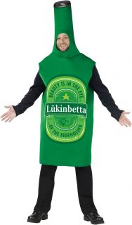 Adults Beer Bottle Plus Size Humour Fancy Dress Costume