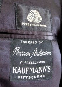   tailored by BARRON ANDERSON / Expressly for Kaufmanns Pittsburgh