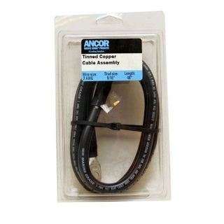 ANCOR 189146 4 FT 2 AWG BOAT BATTERY CABLE ASSEMBLY