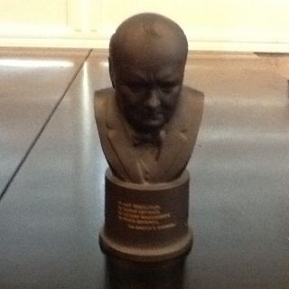 Wedgwood Black Basalt Bust Winston s Churchill