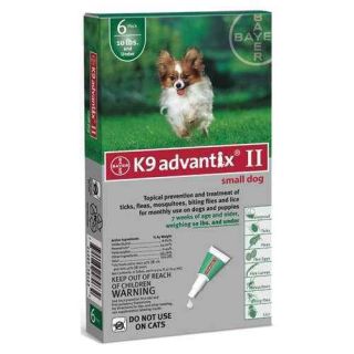 Bayer K9 Advantix II Small Dogs 6 Pack 6 Months Supply