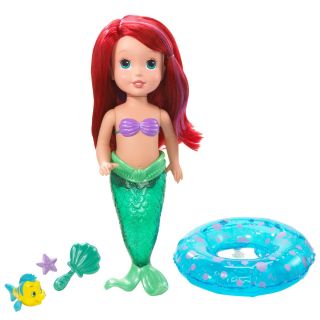 Disney Princess Magic Ariel Bath Doll Flounder Mermaid Fish Fairy Tale 
