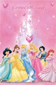 Jasmine, Belle, Cinderella, Sleeping Beauty, Snow White, Ariel