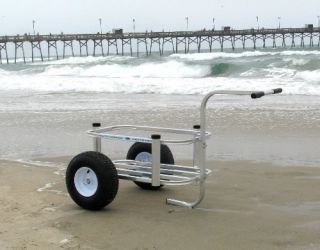 Beach Buddy Fishing Beach Gear Cart ONLY13 lbs 3 Rod Holders 100lbs 