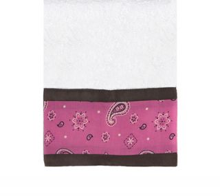 JoJo Cowgirl Western Decor Pink Brown Girls 3 Towel Set