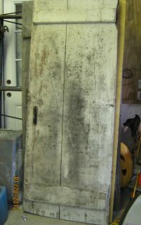 Antique Wood Board Batten Door Old
