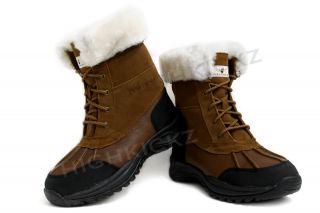 Bearpaw Stowe Hickory Champagne 713M New Mens Winter Fur Snow Boots 
