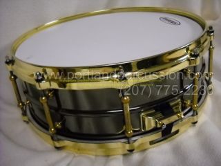 Ludwig Black Beauty Snare Drum w Brass Hardware