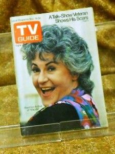 vintage TV Guide Lot 3 Bea Arthur Maude covers 1972 1973 1974