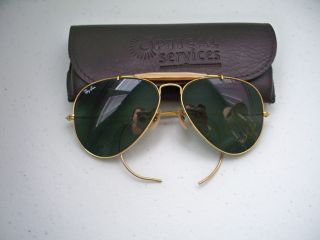 Vintage Bausch & Lomb RAY BAN Aviator Sunglasses Large Aviators with 