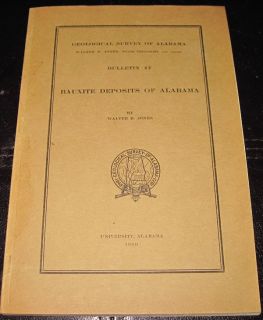 Bauxite Deposits of Alabama Geological Survey of Alabama 1940 Walter B 
