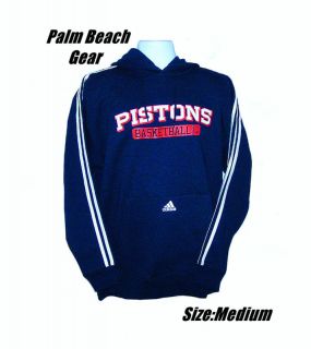 Detroit Pistons Adidas NBA Hooded Sweatshirt NWT Med CLOSEOUT Pricing 