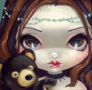 Fairy Face 69 Jasmine Becket Griffith Art Big Eye Teddy Bear Signed 