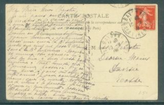 France 162 on Postcard Biarritz Bayonne 10 9 1909