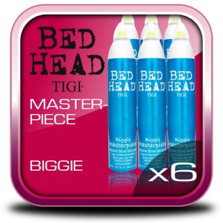 TIGI Bedhead Masterpiece Biggie Hairspray Huge 450ml Size 6 Pack 