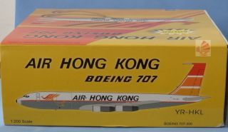 Blue Box Air Hong Kong Boeing 707 1 200 Diecast Plane Aircraft Model 