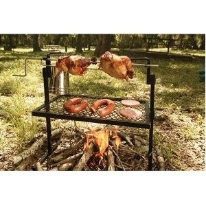 New Texsport Rotisserie Spit Grill BBQ Cooking Stainless Steel Camping 