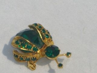 Vintage Weiss Insect Bee Fly Ladybug Brooch Jewelry T25