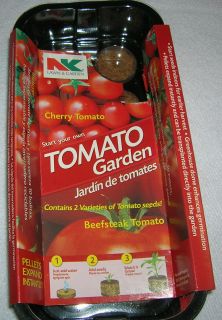 new tomato garden seed kit pellets greenhouse cherry beefsteak free 