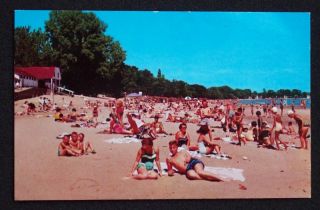 1950s Muncipal Bathing Beach Plattsburgh NY Clinton Co