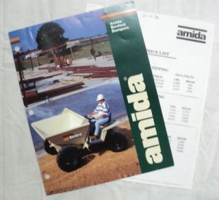 Amida 1998 Benford Dumper Brochure w Price List