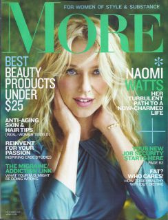 More Magazine Naomi Watts Best Beauty Products Anti Aging Skin Hair 