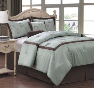 6pcs King Stockton Bed in A Bag Bedding Comforter Set