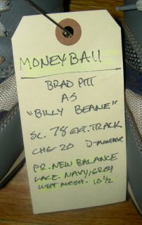 Brad Pitt as Billy Beane New Balance Sneakers Shoes Worn in Moneyball 
